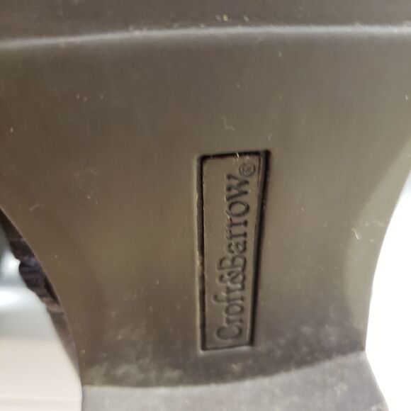 Croft & Barrow High Calf Side Zip Rounded Toe Brown Boots Size 6M - Picture 8 of 13